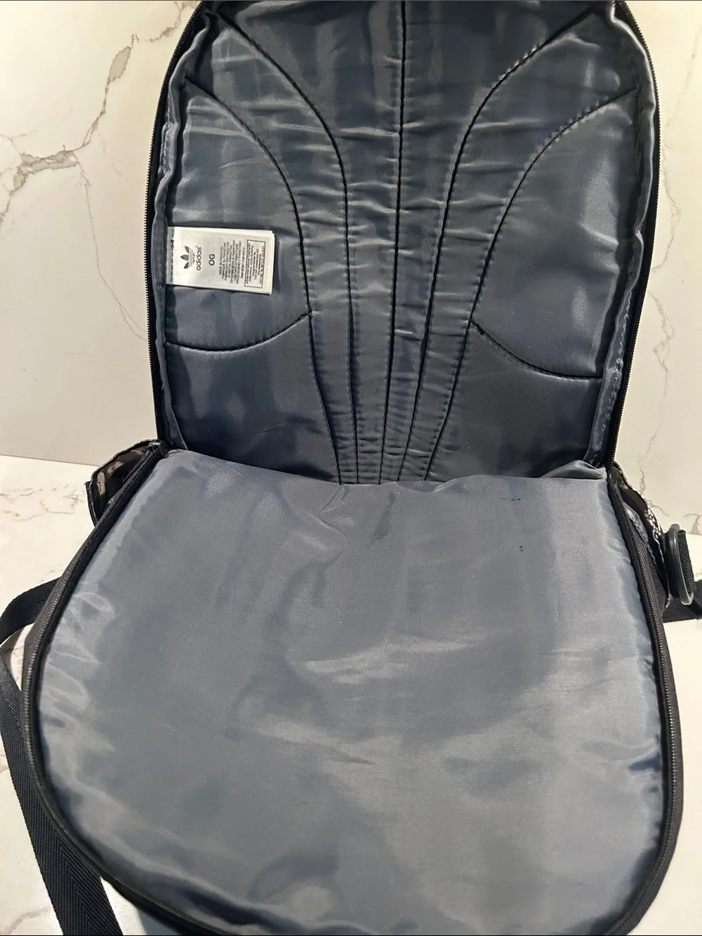 adidas Black Backpack with Snake-Print Front Large